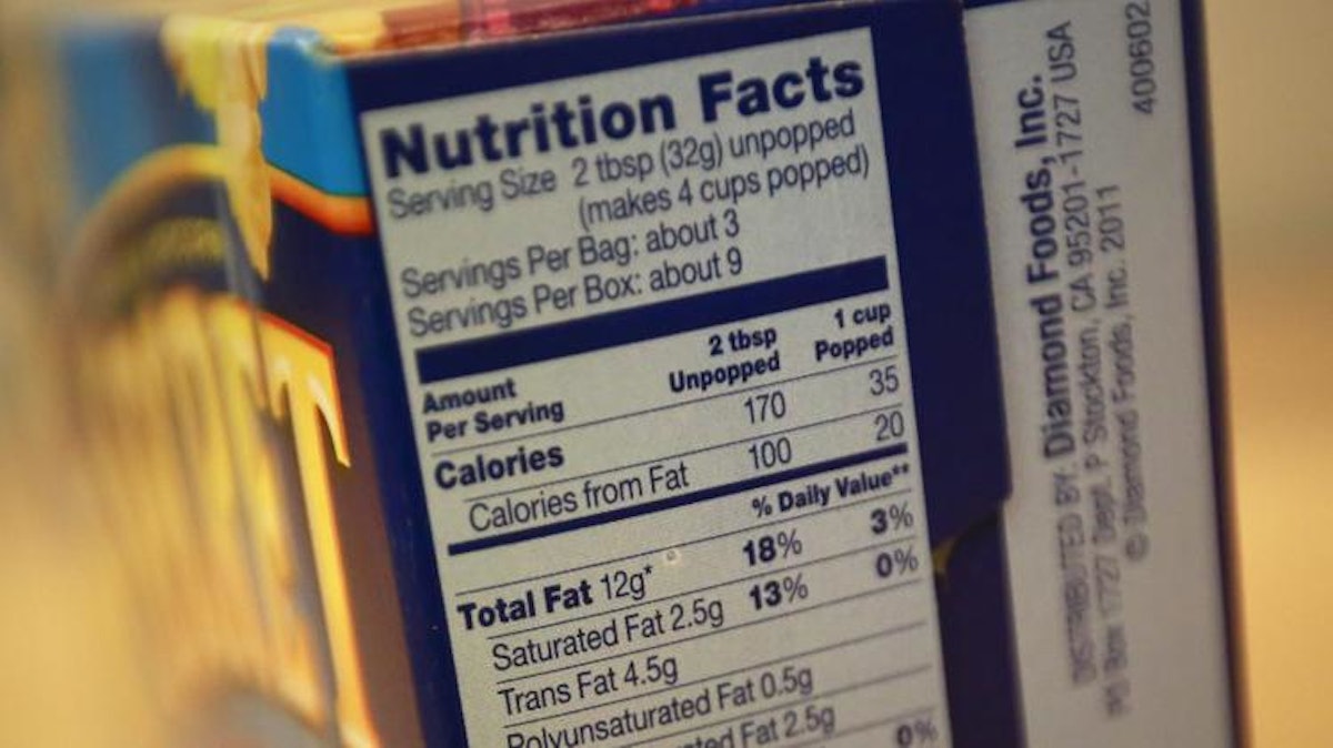 New Nutrition Labels Could Cost Companies $2B | Manufacturing.net