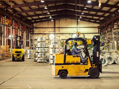 Mnet 164332 Factory Worker Forklift Operator In Motion 1