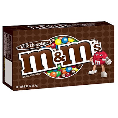 M&M's Peanut Butter Milk Chocolate Candy Theater Box - 3 oz Box 