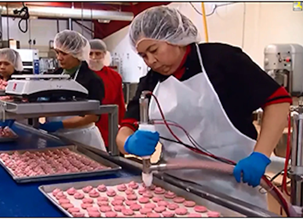 Eilri9btblpgsm L'apport energetique du produit looka patisserie, macarons, chocolate, pistachio est de 477 calories (ou 1,996 kj) pour une portion d'environ 100 grammes. https www manufacturing net operations video 13189014 video macarons at walmart a small makers story