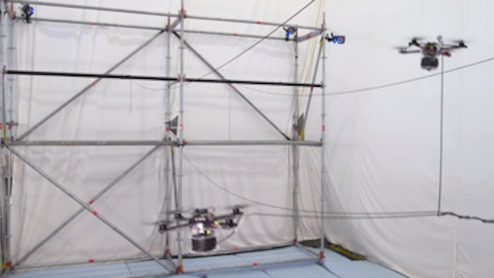 Mnet 48808 Drones Build Rope Bridge