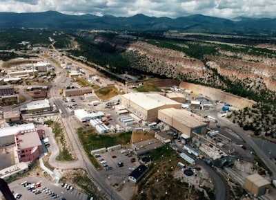 This undated aerial photo shows the Los Alamos National laboratory in Los Alamos, N.M. The $2 billion contract to manage one of the federal government's premier nuclear weapons laboratories will be up for grabs after 2017. The National Nuclear Security Administration has decided not to grant an extension of Los Alamos National Security's contract to run the Los Alamos National Laboratory. (The Albuquerque Journal via AP, File)