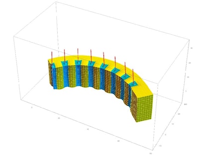 A diagram of the light- and temperature-sensitive composite shows how it can bend and shrink depending on what stimuli it is exposed to. (Image credit: University of Pittsburgh)