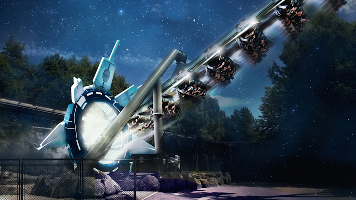 The 'Launch Portal' is the gateway to the virtual reality experience. (Image credit: Alton Towers)