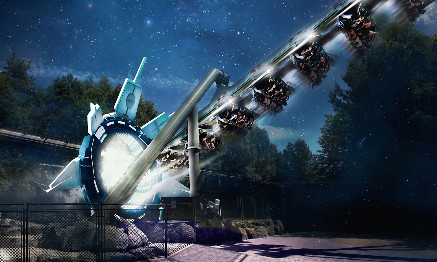 The 'Launch Portal' is the gateway to the virtual reality experience. (Image credit: Alton Towers)