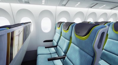 Boeing plans for this to be the look of its economy class seating in future aircraft. (Image credit: Boeing)