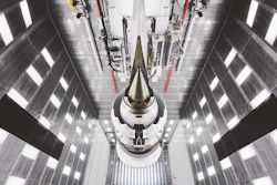 Jet engine test cells have 20-foot-thick walls built from a special high-density concrete. The construction team vibrated the wet concrete down to squeeze out air and eliminate weak spots. (Image credit: GE Reports)