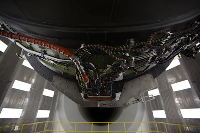 From Star Wars to Alien. This GEnx jet engine could be easily mistaken for a machine designed by H.R. Giger. (Image credit: GE Reports)