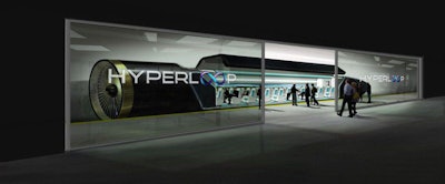 (Rendering courtesy of Hyperloop Technologies Inc.)