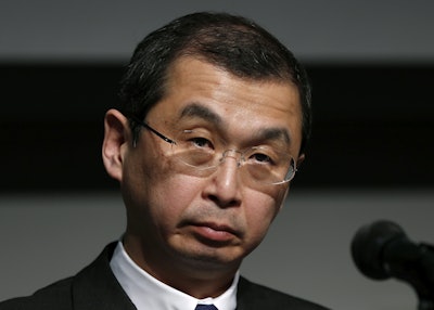 Japanese airbag maker Takata Corp. CEO Shigehisa Takada. (AP Photo/Shuji Kajiyama)