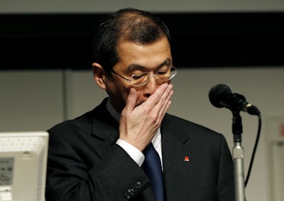 Shigehisa Takada, Takata president, is expected to step down Friday. (AP Photo)