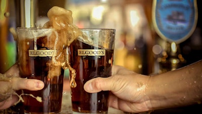 Eastman partnered with Elgood's Brewery in England to make the 'unbreakable pint.'