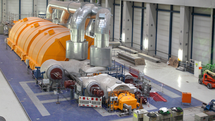 (This supercritical steam turbine holds an efficiency record. Courtesy of GE Power)