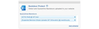 Hackers can install malicious code (known as a backdoor) on your website that gives them full access to your application and data.