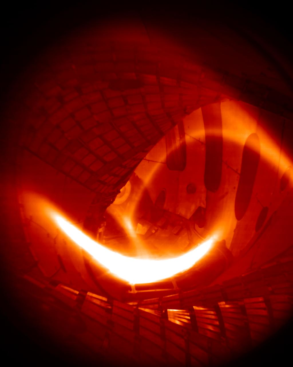 The WX-7's first plasma from hydrogen. (Image credit: Max Planck Institute for Plasma Physics)