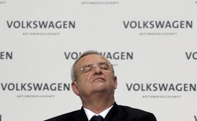 The scandal cost then-CEO Martin Winterkorn and other top executives their positions with Volkswagen. (AP Photo)