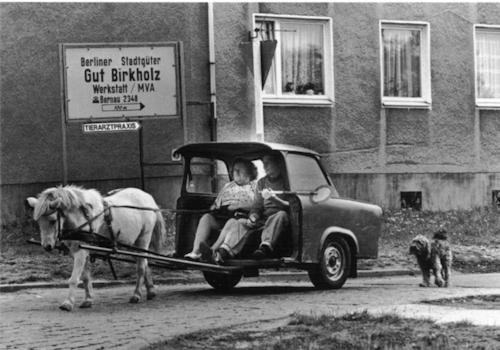 A couple who found a more effective use for a Trabant (Photo courtesy of Wikimedia).