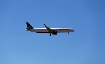 The first Airbus A-321 aircraft assembled in Mobile made its first test flight Monday, March 21, 2016, taking off from Brookley Field in downtown Mobile. Ala. (Sharon Steinmann/AL.com via AP)