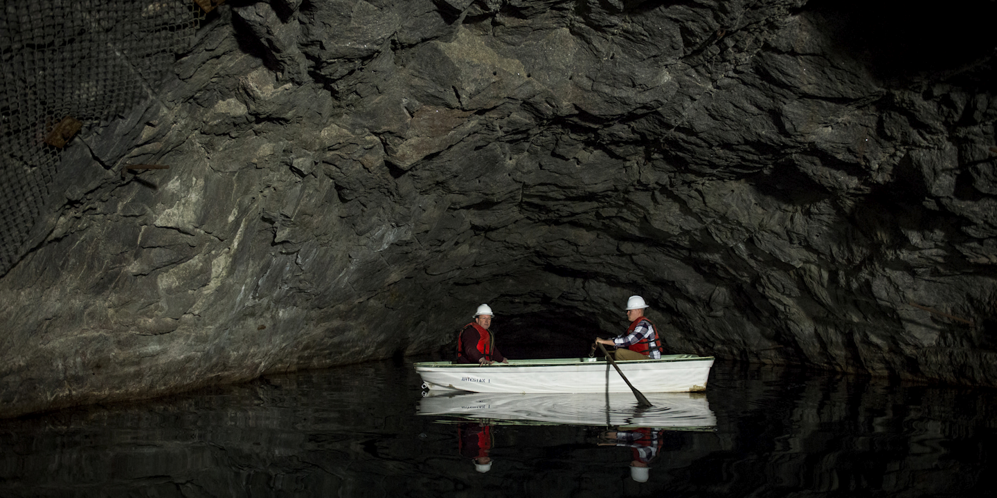Underground reservoirs hold water and diesel fuel.