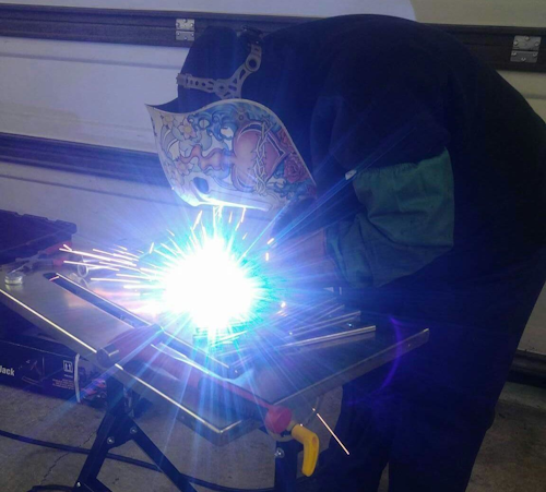 Data from the Department of Labor shows only 4.8 percent of workers in welding, soldering and brazing were women in 2014. Krystal Frank, an Illinois-based welder, is the only female welder with her current company.