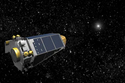 An undated artists concept provided by NASA shows the Keplar Spacecraft moving through space. (AP Photo/NASA)