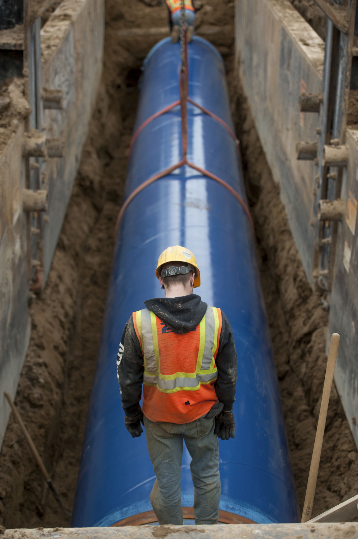 After months of national attention on lead-tainted drinking water in Flint, many are starting to ask questions about the 74-mile pipeline being built from Lake Huron to the struggling former auto manufacturing powerhouse. (David Guralnick /Detroit News via AP, File)