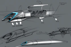 Elon Musk's plans for a proposed Hyperloop. Musk is not associated with Hyperloop Transportation Technologies. (Image credit: Tesla Motors)
