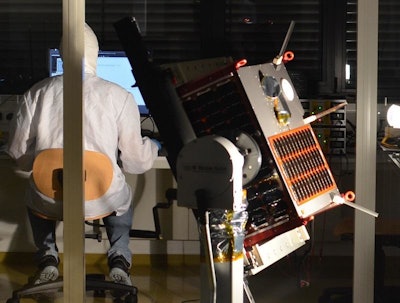 The Kent Ridge Satellite 1 was built by Berlin Space Technologies and the National University of Singapore. (Image credit: Surrey NanoSystems)