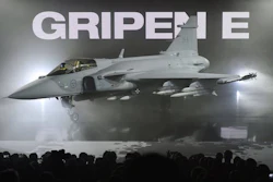 The E fighter is slightly bigger than previous versions, has a stronger engine and updated radar systems. It has been in development for about 10 years. (Anders Wiklund/TT via AP) SWEDEN OUT
