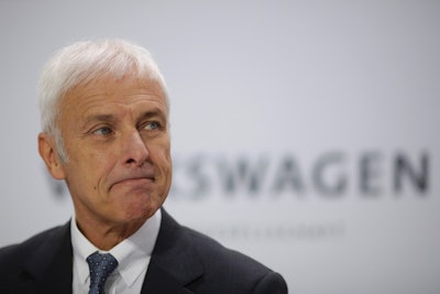 Volkswagen CEO Matthias Mueller (AP Photo/Markus Schreiber, file)