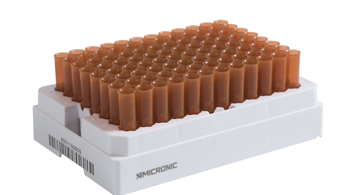 Mnet 123934 1 Micronic Amber Tubes In Rack