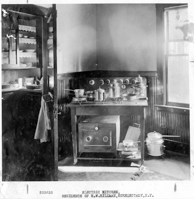 The electric kitchen inside GE’s all-electric house from 1905. (Image credit: Museum of Innovation and Science Schenectady)