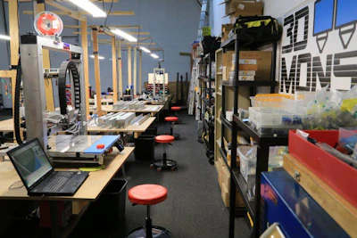 3DMonstr printers undergoing assembly at the company’s main plant, located in West Windsor, N.J. (Image credit: 3D Monstr)