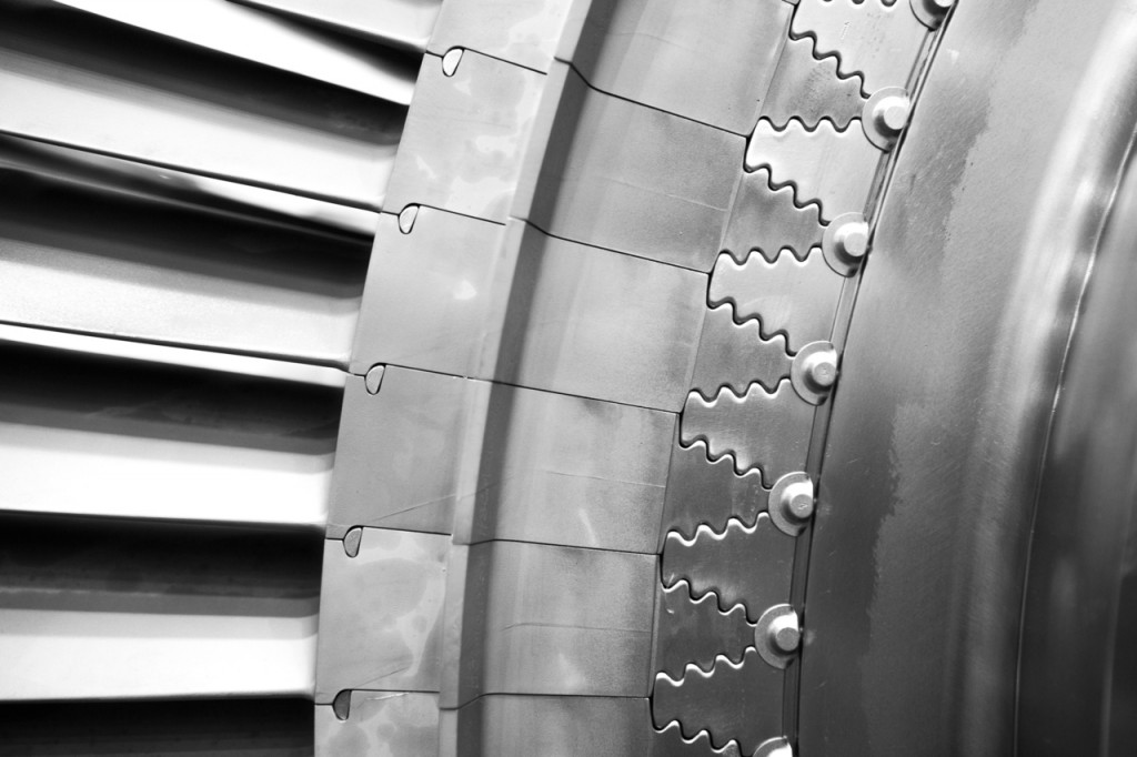 A close-up of a turbine wheel. (Image credit: GE Reports/Chris New)