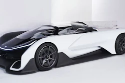 The Faraday Future FFZERO concept car was first displayed at the 2016 Consumer Electronics Show in Las Vegas. (Image credit: Faraday Future)
