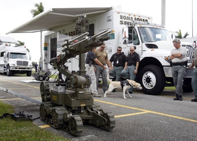 This Andros Mark V robot isn’t the exact robot used in Dallas, but it’s the same model. (AP Photo)
