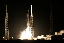 The Falcon 9 is headed to the International Space Station with 5,000 pounds of supplies. (AP Photo/John Raoux)