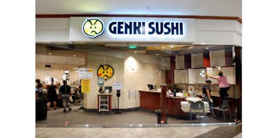 In this Tuesday, Aug. 16, 2016 file photo, employees clean the Genki Sushi conveyor belt restaurant chain in Aiea, Hawaii. U.S. Food and Drug Administration tests found hepatitis A in scallops from the Philippines, which have been identified as the likely source of a Hawaii outbreak of the virus. The Hawaii Department of Health announced Thursday, Aug. 18, 2016, FDA laboratory test results of frozen Sea Port Bay Scallops. On Monday, health officials ordered Genki Sushi restaurants on Oahu and Kauai to close. (AP Photo/Caleb Jones, File)
