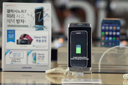 Samsung Electronics recommended South Korean customers to stop using the new Galaxy Note 7 smartphones, which the company is recalling worldwide after several dozen of them caught fire. (AP Photo/Ahn Young-joon)