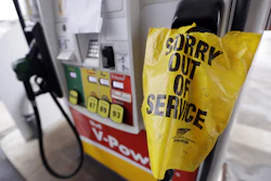 Fuel supplies in at least five states are threatened by a gasoline pipeline spill in Alabama, and the U.S. Department of Transportation has ordered the company responsible to take corrective action before the fuel starts flowing again. (AP Photo/Mark Humphrey)