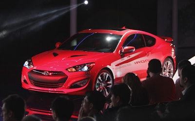 The Hyundai Genesis Coupe is unveiled at the North American International Auto Show in Detroit. (AP Photo/Carlos Osorio, File)