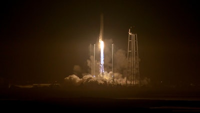 Orbital ATK's sixth contracted cargo resupply mission with NASA to the International Space Station is delivering over 5,000 pounds of science and research, crew supplies and vehicle hardware to the orbital laboratory and its crew. (Bill Ingalls/NASA via AP)