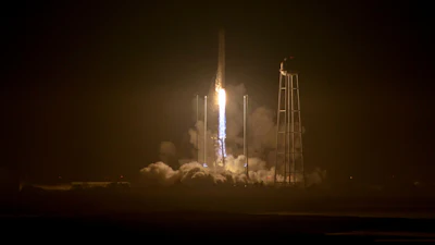 Orbital ATK's sixth contracted cargo resupply mission with NASA to the International Space Station is delivering over 5,000 pounds of science and research, crew supplies and vehicle hardware to the orbital laboratory and its crew. (Bill Ingalls/NASA via AP)