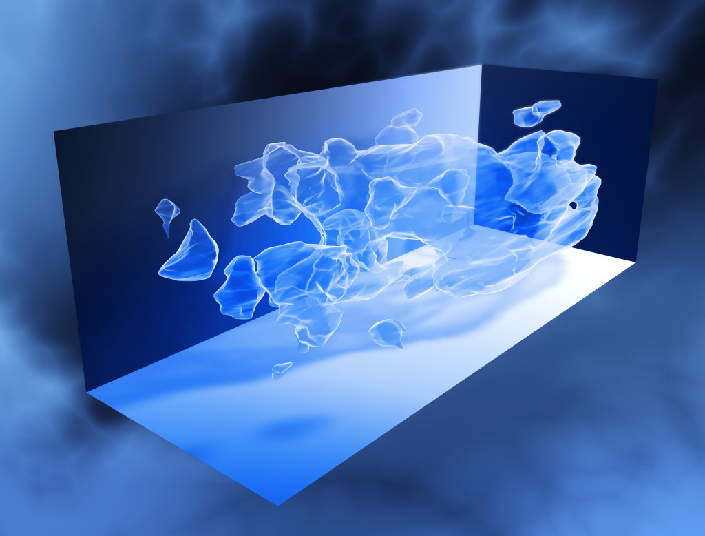 3D map of the large-scale distribution of dark matter reconstructed from measurements of weak gravitational lensing with the Hubble Space Telescope. (Image credit: NASA/ESA/Richard Massey, California Institute of Technology via GE Reports)