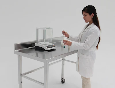 Mnet 125003 Stainless Steel Lab Table With Back Splash