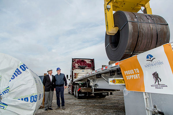 Left to right: Michael Mechley, Vice President Procurement, Zekelman Indusries; Dave Stickler, Chief Executive Officer, Big River Steel