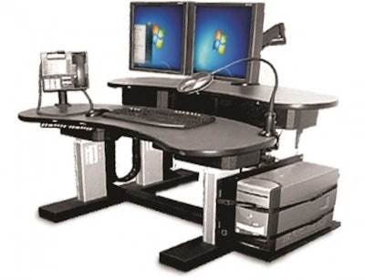 Mnet 100211 Ergonomicview Adjustable Height Workstation 1