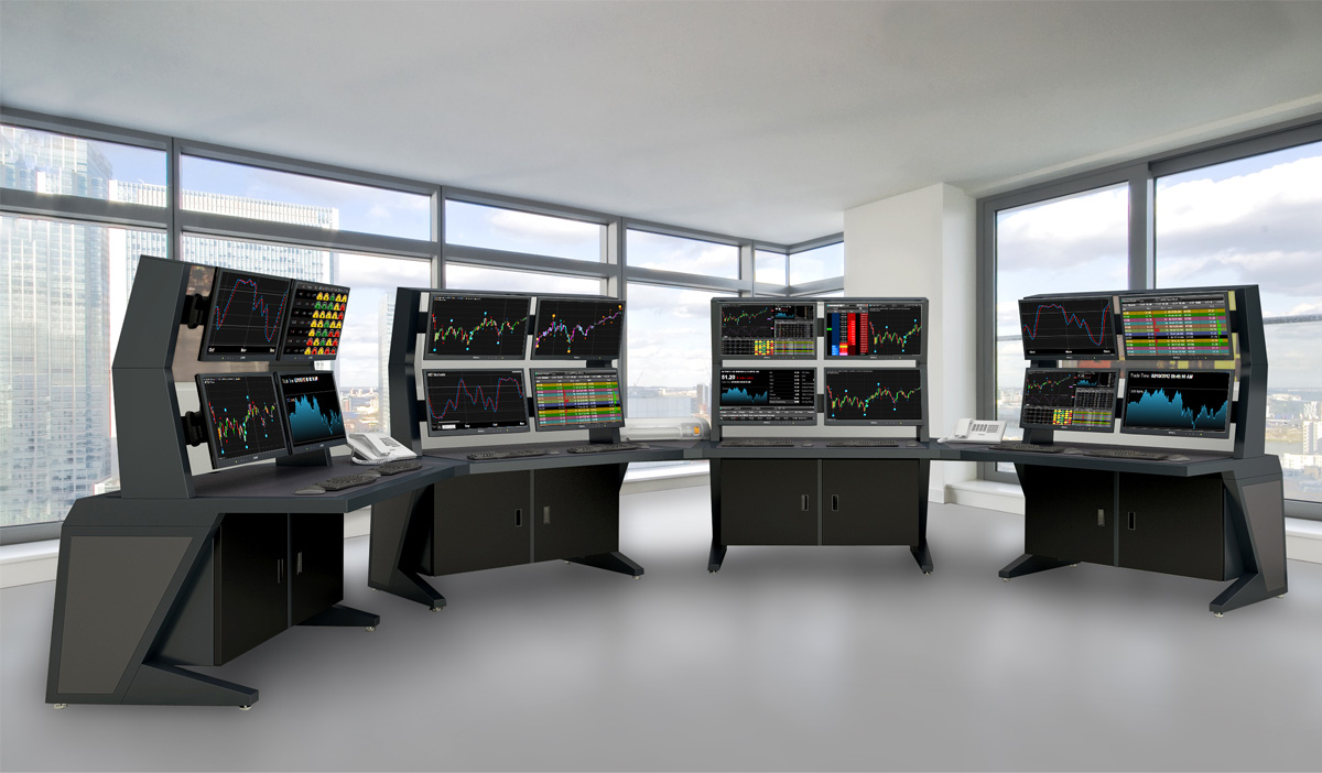 Agileview Series 2 Control Room Desks Traders Desks
