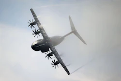 This Thursday, June 20, 2013, file photo shows an Airbus A400M performing its demonstration flight during the 50th Paris Air Show at Le Bourget airport, north of Paris, France. Surprise new costs for the long-troubled Airbus A400M military jet sent the European planemaker's profits plunging last year despite a rise in commercial aircraft deliveries, Airbus reported Wednesday Feb. 22, 2017. (AP Photo/Francois Mori, File)
