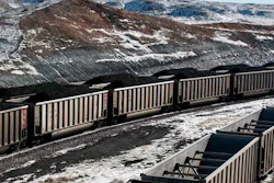 Rail cars are filled with coal and sprayed with a topper agent at Cloud Peak Energy's Antelope Mine in Wyoming/ (Ryan Dorgan / Casper Star-Tribune via AP, File)